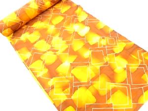 B反　正絹　幾何学模様　羽尺反物